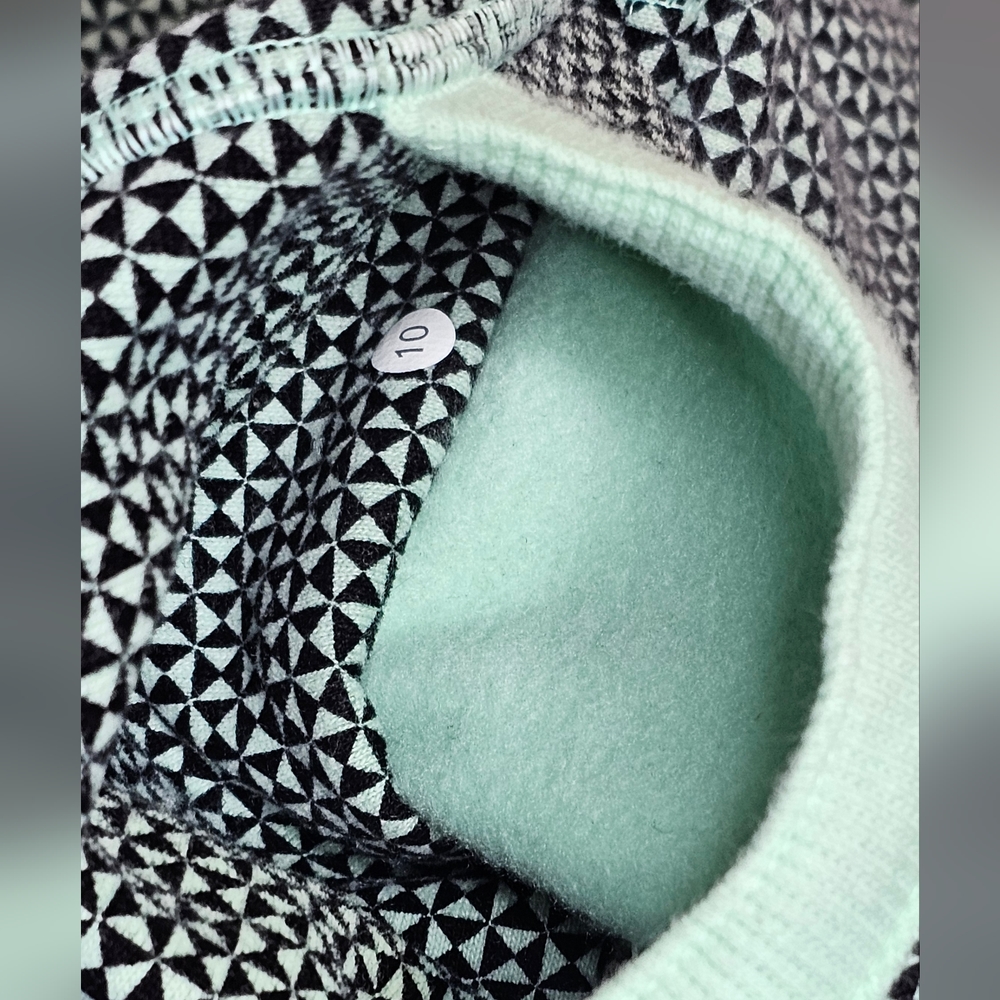 Lululemon Scuba Double Diamond Hooded Lined Zip-Up teal Hoodie Jacket - Picture 3 of 10